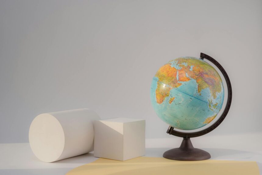 Abstract world map representing the global opportunities available through strategic study abroad savings.